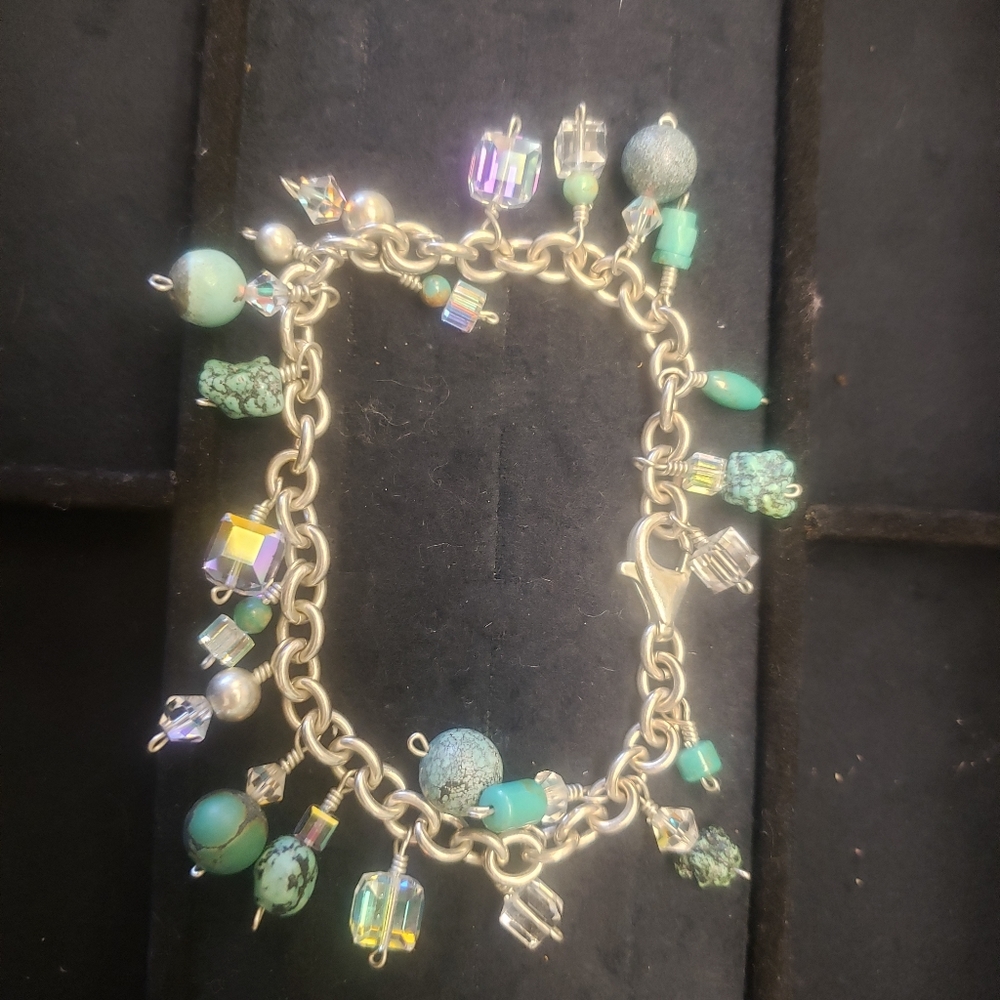 Sterling Silver & Swarovski crystal bracelet
